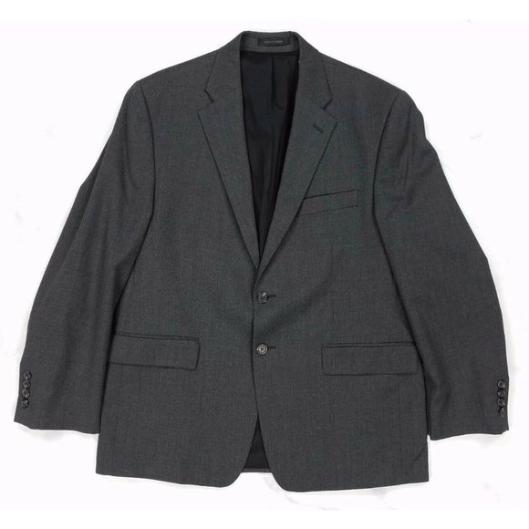 RALPH LAUREN Wool 2 Button Gray Blazer Sport Coat Jacket, Mens 42S
